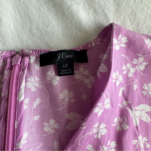 J.Crew Ruffle Front Mini Dress Floral Pattern - Picture 8 of 9